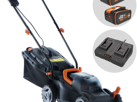 Worx WG779E.1 Cortacésped eléctrico a batería – 2X20V 4 Ah