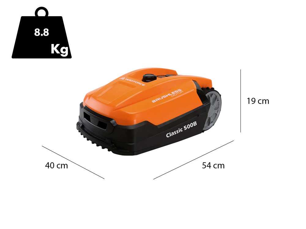 Yard Force Classic 500B – Robot cortacésped – Bluetooth integrado – Sensores anticolisión - Imagen 2